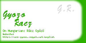 gyozo racz business card